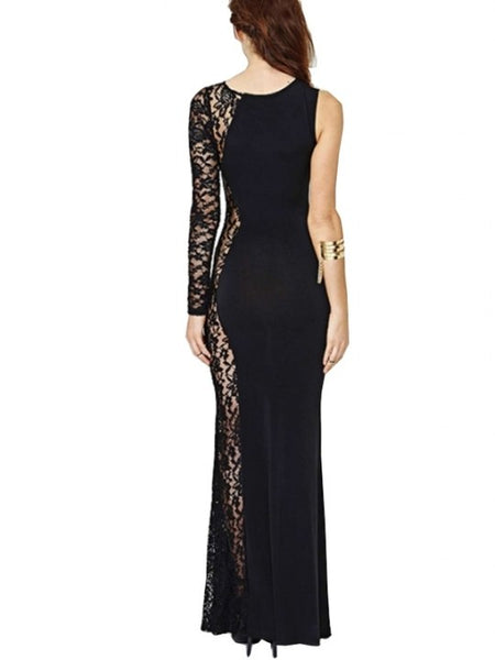Long Sleeve Lace Mermaid Dress - Eccentrik Collections, LLC