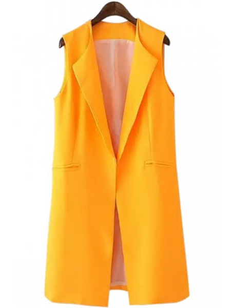 Mustard Vest - Eccentrik Collections, LLC