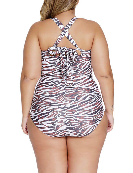 Leopard One Piece Swimsuit - Eccentrik Collections, LLC