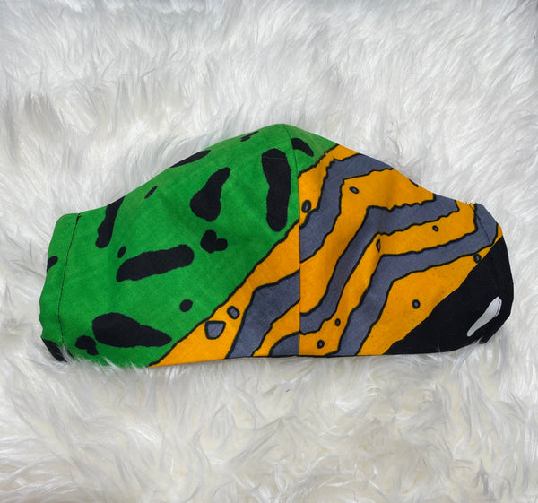African Print Washable Face Mask (Unisex) - Eccentrik Collections, LLC