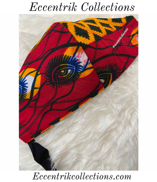 African Print Washable Face Mask - Eccentrik Collections, LLC