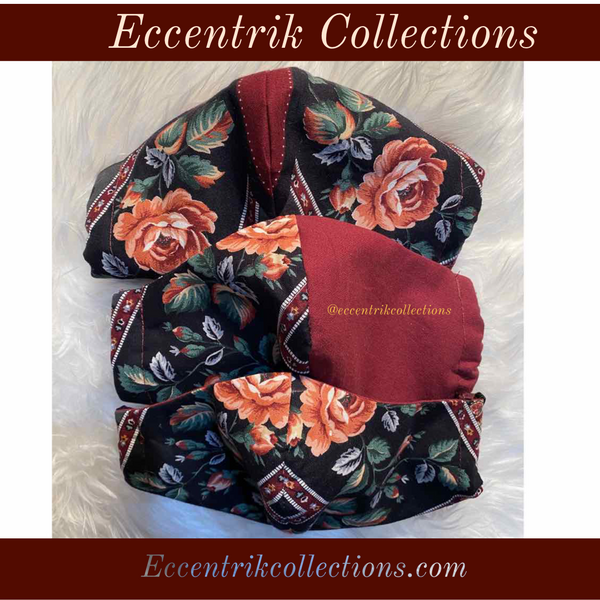Floral Washable Face Mask - Eccentrik Collections, LLC