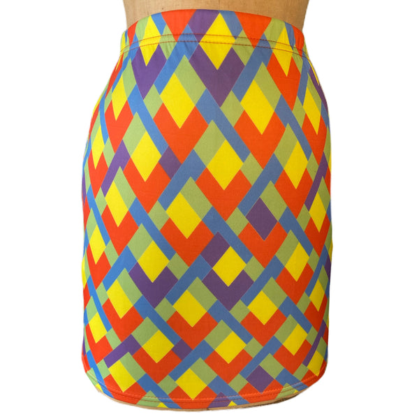 Multi Colored Two Piece Skirt Set - Eccentrik Collections, LLC