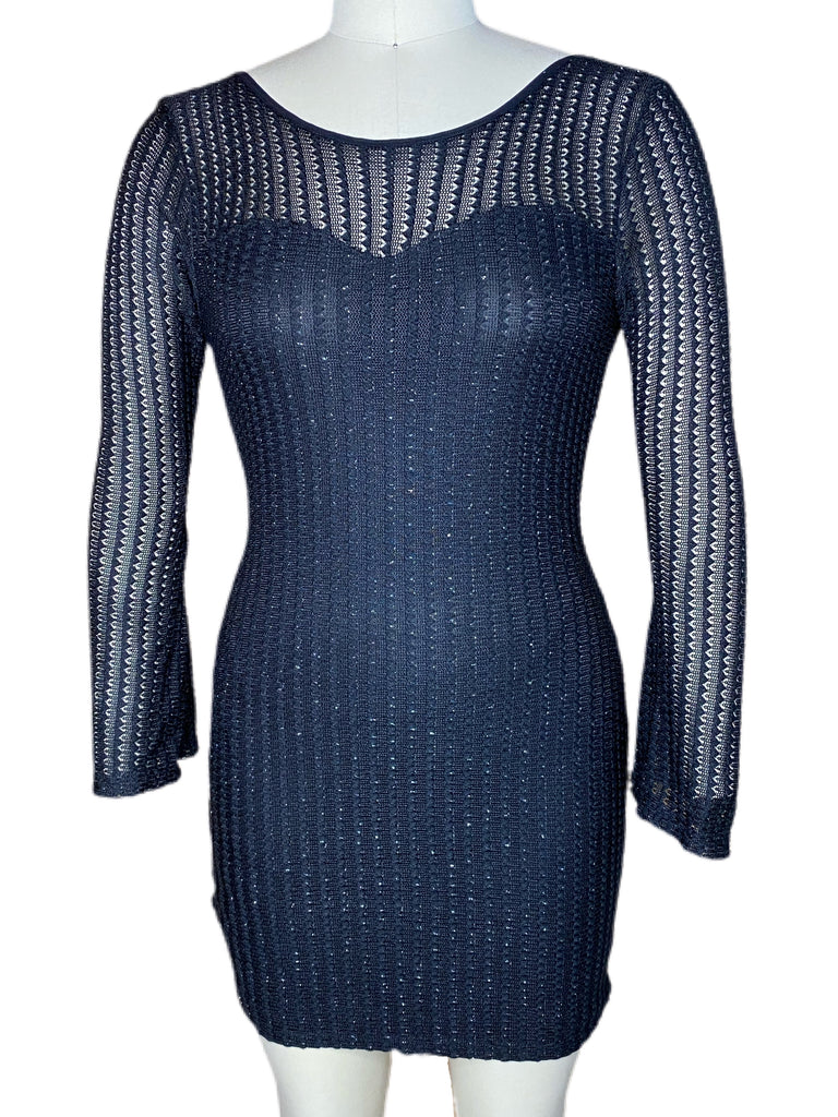 Jewel Neck Mini Dress - Eccentrik Collections, LLC