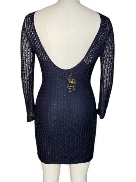 Jewel Neck Mini Dress - Eccentrik Collections, LLC