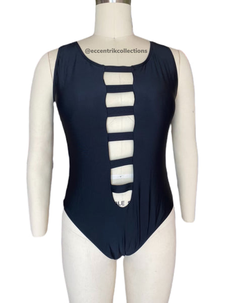Black Cutout One Piece Swimsuit - Eccentrik Collections, LLC