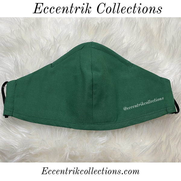Green Washable Face Mask - Eccentrik Collections, LLC