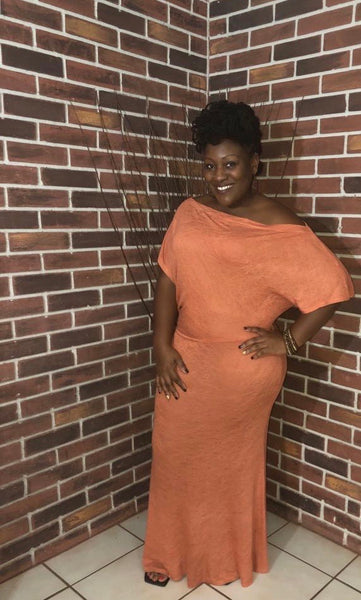 Feeling Peachy Maxi Dress - Eccentrik Collections, LLC