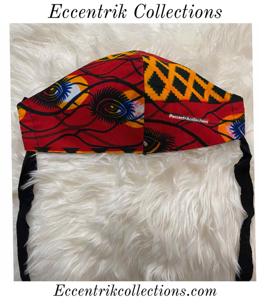 African Print Washable Face Mask - Eccentrik Collections, LLC