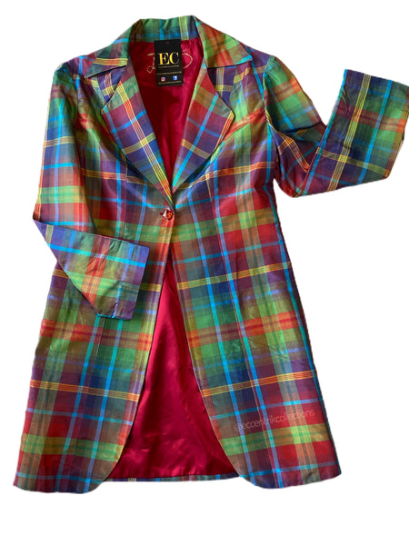 Handmade 100% Raw Silk Blazer Set - Eccentrik Collections, LLC