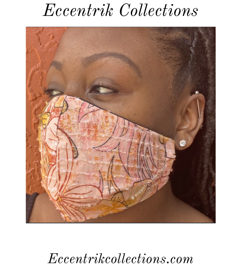 Floral Washable Face Mask - Eccentrik Collections, LLC