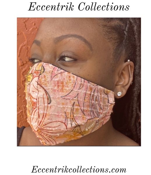 Floral Washable Face Mask - Eccentrik Collections, LLC