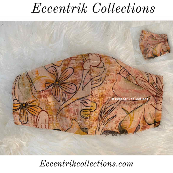 Floral Washable Face Mask - Eccentrik Collections, LLC