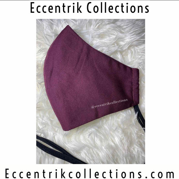 Wine Unisex Washable Face Mask - Eccentrik Collections, LLC