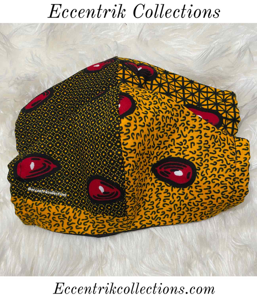 Kids African Print Washable Face Mask (Small & Young) - Eccentrik Collections, LLC