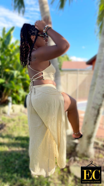 Gauze Wrap Pant Set