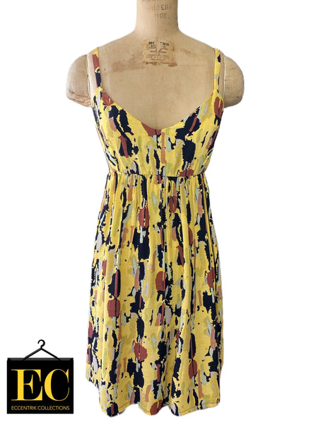 Handmade Yellow Babydoll Dress - Eccentrik Collections, LLC