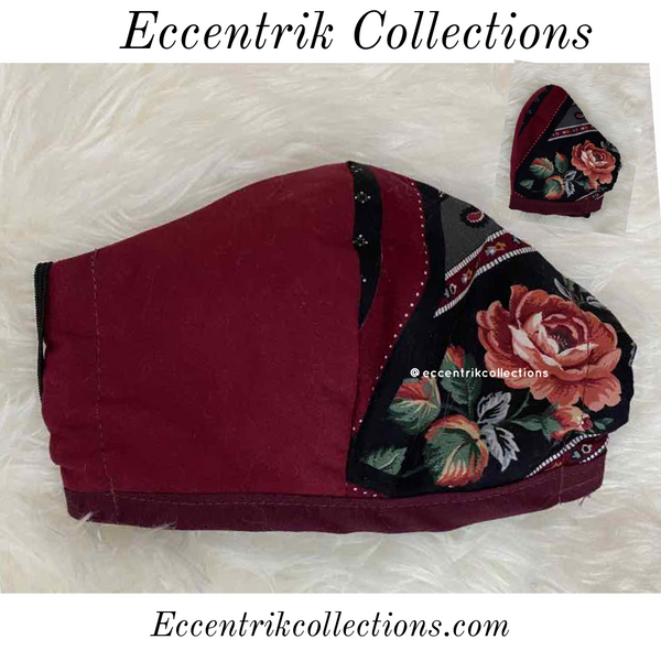 Floral Washable Face Mask - Eccentrik Collections, LLC