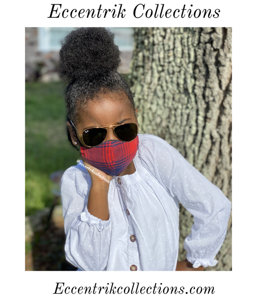 Adults & Kids Plaid Washable Face Mask (Unisex) - Eccentrik Collections, LLC