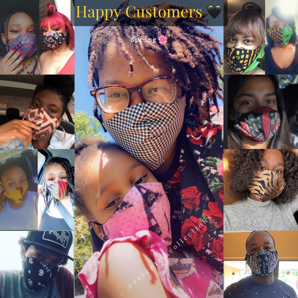 Printed Washable Face Mask (Kids & Adult) - Eccentrik Collections, LLC