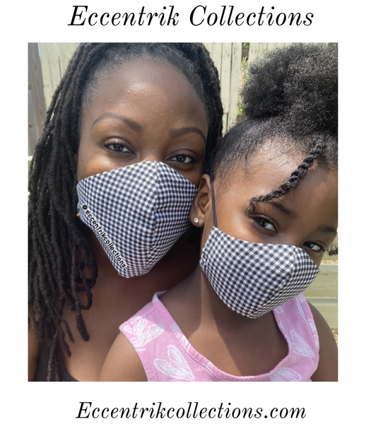 Adults & Kids Checkered Washable Face Mask (Only ONE Left) - Eccentrik Collections, LLC