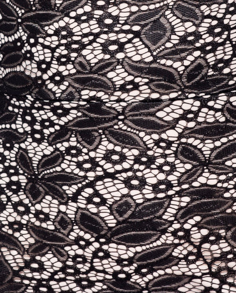 Black Lace Up Hem Bodycon Dress - Eccentrik Collections, LLC 