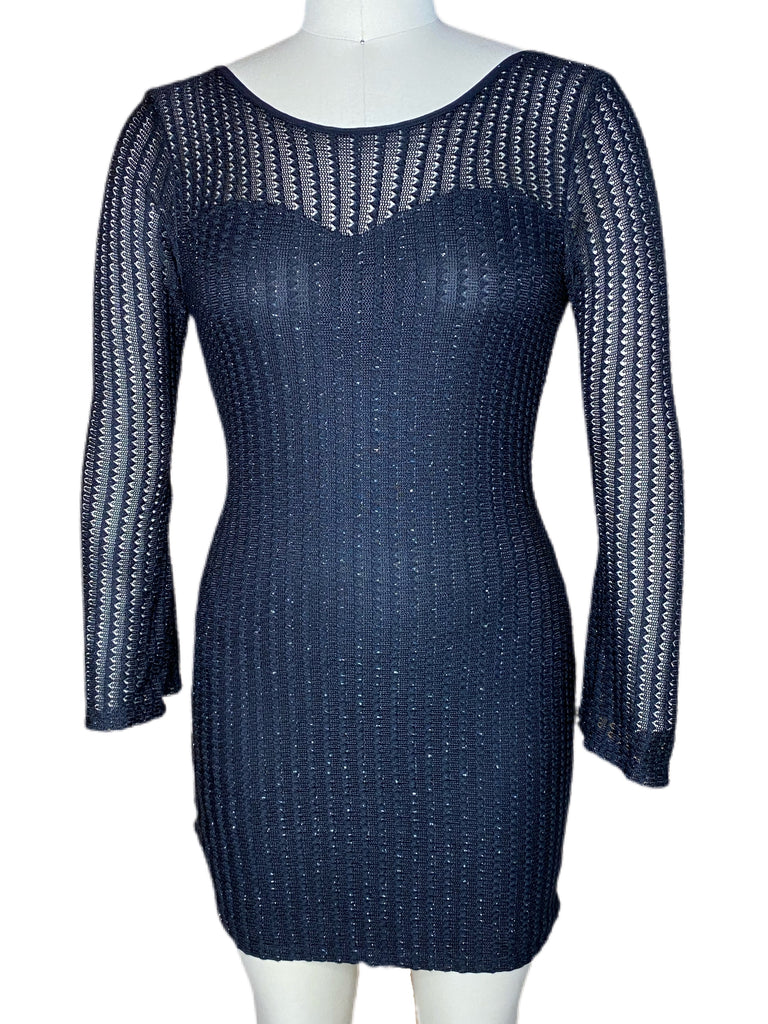 Jewel Neck Mini Dress - Eccentrik Collections, LLC 