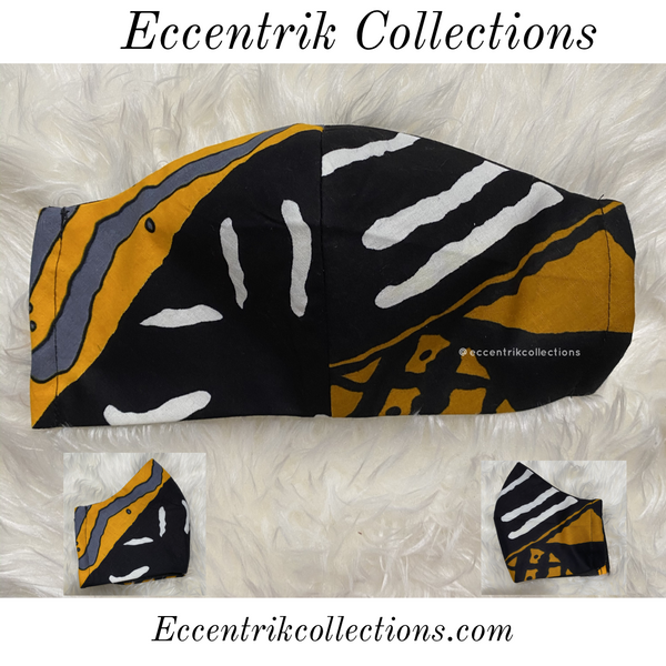 African Print Washable Face Mask - Eccentrik Collections, LLC 