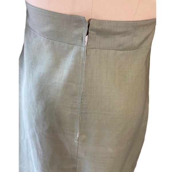 Green Handmade Linen Dress - Eccentrik Collections, LLC 