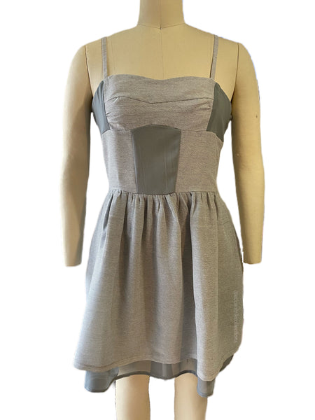Gray Handmade Fit & Flare Dress - Eccentrik Collections, LLC 