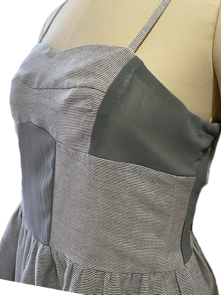 Gray Handmade Fit & Flare Dress - Eccentrik Collections, LLC 