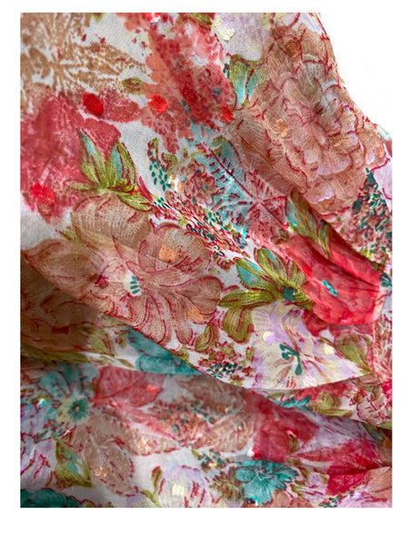 Handmade Sheer Floral Dress - Eccentrik Collections, LLC 